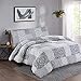 Colcha Invierno Cama 150/Edredón Estampado 3 Piezas para Entretiempo(Patchwork, Cama 150)