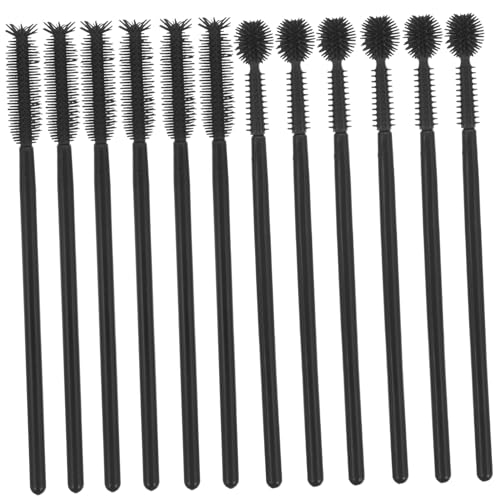 minkissy 100pcs Disposable Lash Wands Mini Eyebrow Brush Mascara Applicator Portable for Travel for Makeup Artists Home Users