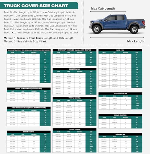 Image of GUNHYI 16 Layers Truck Cover Waterproof All Weater, Heavy Duty Outdoor Pickup Truck Cover for Ford F-Series F-150, Toyota Tundra, RAM 1500 2500 3500, Nissan Titan etc. Length up to 248 inch.