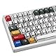 JOLINTAL 136 Tasten Japanische Manga-Tastenkappen, Anime Retro PBT Tastenkappen, Dye Sublimation Cherry Profile Keycap Gaming Keycaps für ANSI Layout Cherry MX Switches Mechanical Keyboard