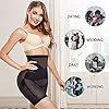 MERYOSZ-Tummy-Control-Shapewear-for-Women-High-Waist-Waist-Trainer-Shaper-Slip-Shorts-Butt-Lifter-Thigh-Slimmer-Panties MERYOSZ Tummy Control Shapewear for Women Seamless High Waist Trainer Shaper Slip Shorts Butt Lifter Thigh Slimmer Panties (Black, L)