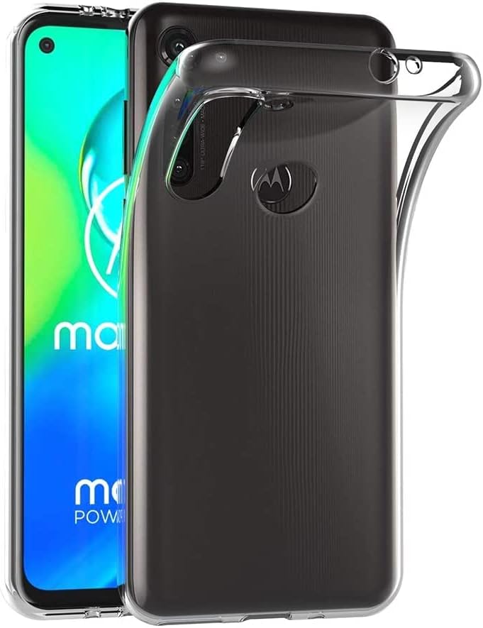 MaiJin Funda para Motorola Moto G8 Power (6.4 pulgadas) TPU suave goma gel parachoques transparente contraportada