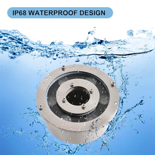 RSN LED Fountain Light LED Underwater Pond Lights Warm White DC12V IP68 Waterproof Submersible Light for Garden Fountain Pond by RSN LED - Image 5