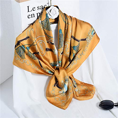 Carré de soie de 90cm accessoire haut de gamme - 3