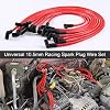JDMSPEED New 10.5mm Spark Plug Wire Set Replacement for HEI SBC BBC 350 383 454 Electronic