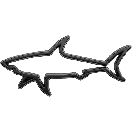 Amazon Goodsland 3color 汎用 3d メタル ステッカー サメ ロゴ 立体 車 車用 デカール シール かっこいい おしゃれ スポーツ レーシング 文字 英語 バイク Gd Stsame Bk ステッカー デカール 車 バイク