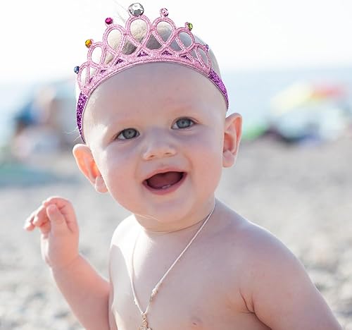 Miniatura 6 de Tiara Danmy con pedrería para niña, 2 unidades., Banda 15.1" niña