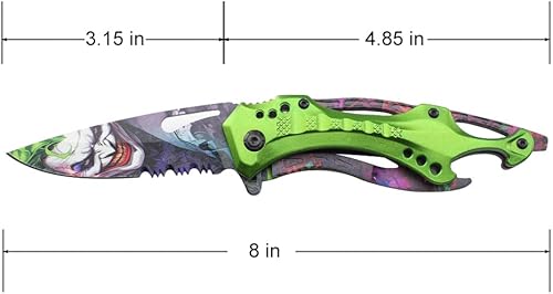 Miniatura 102 de MTECH USA Serie MT-A705 - Cuchillo plegable asistido por resorte, clip de bolsillo, táctico, EDC, defensa personal Azul plateado