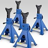 21 x 18,5 x 28,5 bis 42,8 cm BITUXX® 4 x Unterstellböcke Auto PKW Abstellbock Stützbock Unterstellbock Wagenheber Stützen 3000 kg 3t 6000 Kg 6t