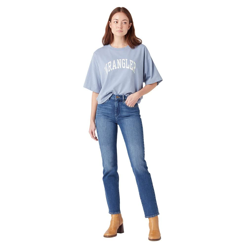Wrangler Damen steil Straight, Airblue, 38W / 34L EU – Ansicht 7