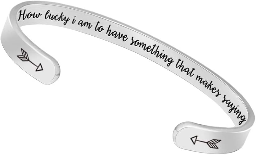 Btysun Bracelets for Women Mothers Day Bracelet Gifts from Daughter Inspirational Gifts for Women Graduation Gifts for Her Motivational Birthday Cuff Bangle Friendship Personalized Mantra Jewelry…