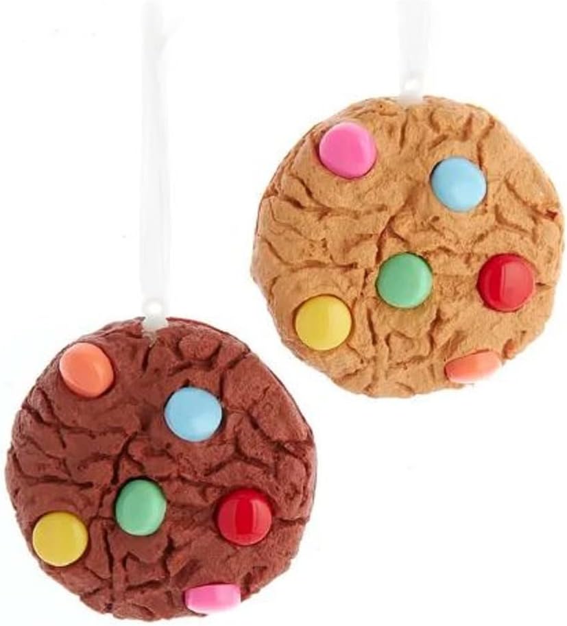 Kurt S. Adler Chocolate Chip Cookies Christmas Holiday Ornaments Set of 2