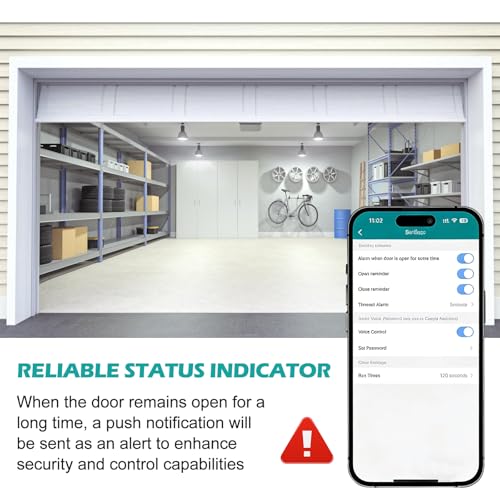 Module d'interrupteur connecté de garage WIFI Tuya pour commande à distance de portail - 5