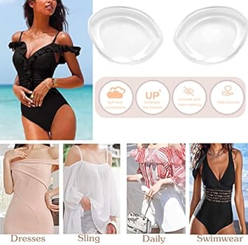 Siliconen BH Insert Pads Bikini Push Up Pads, Verwijderbare