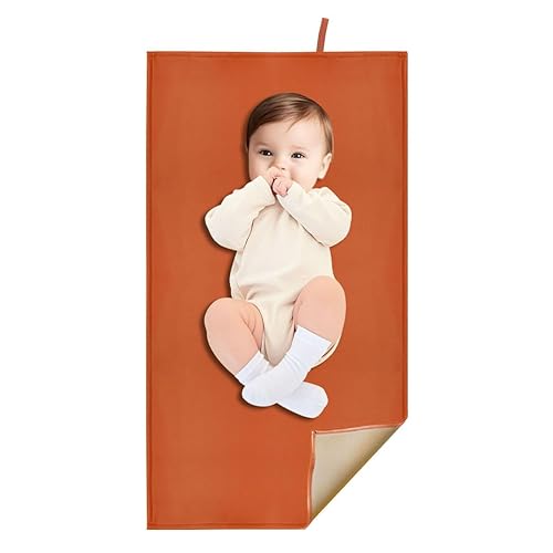 Miniatura 11 de Paquete de 2 cambiadores de pañales lavables para bebé, cambiador portátil para bebés para viajes o hogar, tapete plegable que se adapta Verde