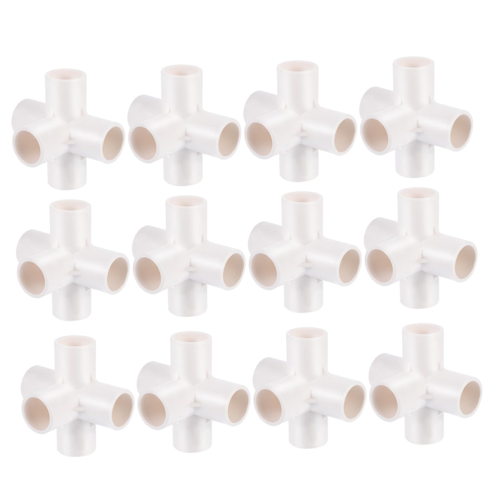BESTonZON Raccordi per Tubo Irrigazione a 5 Vie in PVC Bianco 20 Pezzi