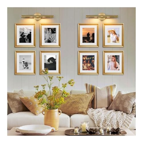 Lámpara de pared de latón para pasillos y salones con cuadros decorativos 8