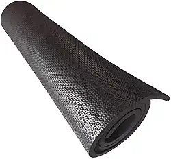 Tapete Colchonete (Yoga, Pilates, Fitness, Ginástica) 1m x 50cm x 10mm (Preto)