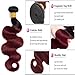 1B99j Body Wave Bundles Human Hair 22 24 26 inch Two Tone Black Root To Burgundy Bundles Brazilian Hair Extensions