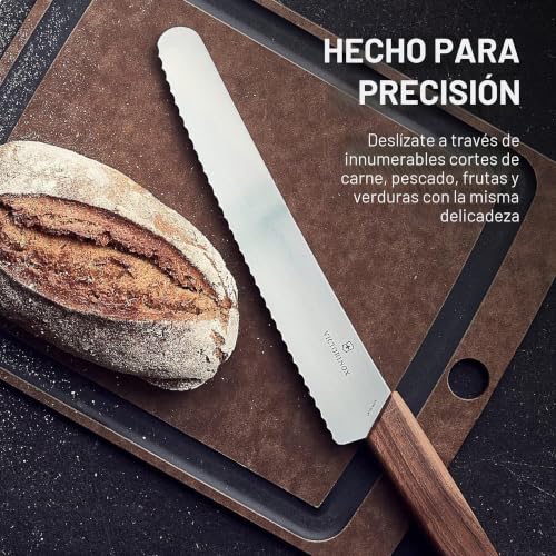 Miniatura 6 de Victorinox Santokumesser Cuchillo Swiss Modern Santoku Alveolos 6.9050.17kg, Madera, X