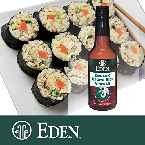 Eden Organic Brown Rice Vinegar, 10 Fl Oz Amber Glass, Imported #TOP4