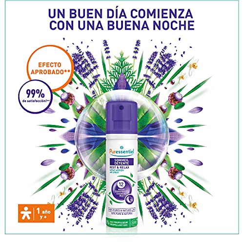 Miniatura 3 de Puressentiel - Sueño Relax - Spray Aereo Sueño Relax Con 12 Aceites Esenciales - Proporciona Relajación Y Serenidad - 75ml