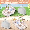 Portable Baby Lounger For Travel,Breathable & Comfortable 100% Cotton Infant Lounger, Baby Nest 0-24 months Machine-Washable Newborn Lounger,Newborn Essentials (Pink, Baby Lounger With Toys) #3