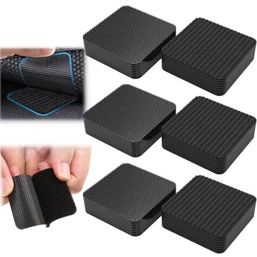 30 PairsCarpet to Carpet Gripper,Anti SlipRug Gripper for Carpeted Floor,Rug Grippers for Laminate Floor,Rug to Carpet Grippers,StickersRug Tape from Rug to Carpet Stop Rug Slipping for Floors Car Mat