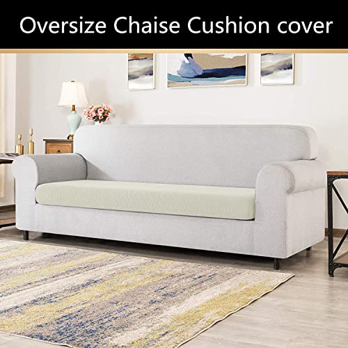 Housse extensible pour grand coussin de canapé afin de rénover un fauteuil usé