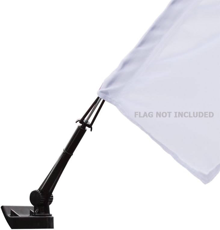 Rectangular Feather Flag Car Window Flag Pole and Window Clip, Set of 50 (Flags not Included)