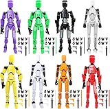 KIDSZONE DIY T13 3D Printed Movable Robot T13 Action Figure Dummy13,Hand Painted Figures, Desk Decoration, for Collectors Game Lovers,Creative Gifts For Boys Girls (6 Random Colors)