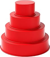 Vista 1 de saphe 4 packs Silicone Cake Pans, Nonstick Silicone Round Cake Molds for baking, silicone bakeware sets for Cakes, Cheese Cakes and Chocolate Cake