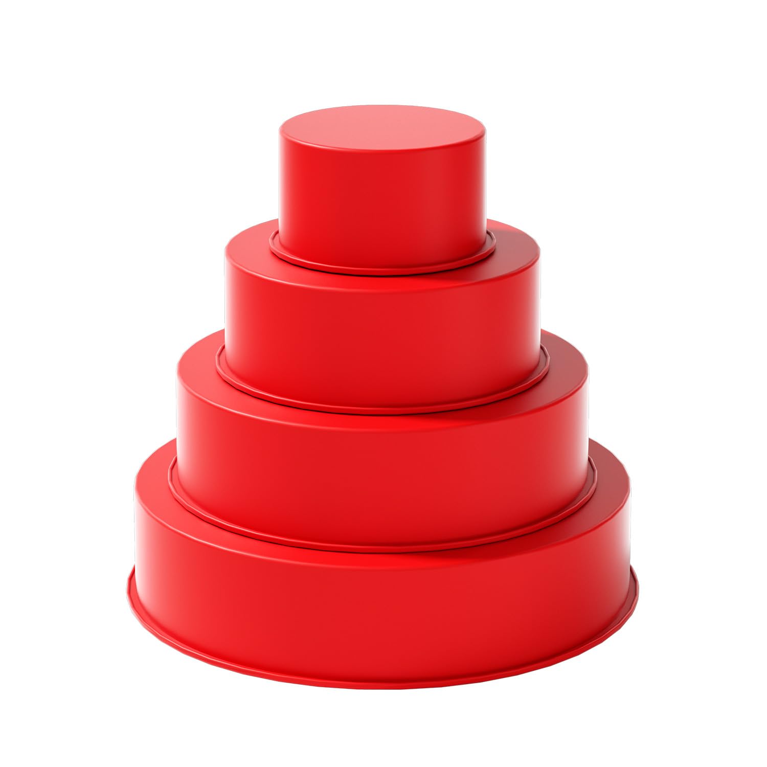 saphe Paquete de 4 moldes de silicona para tartas, moldes redondos de silicona antiadherente para hornear, juegos de utensilios de silicona para pasteles, pasteles de queso y pasteles de chocolate,