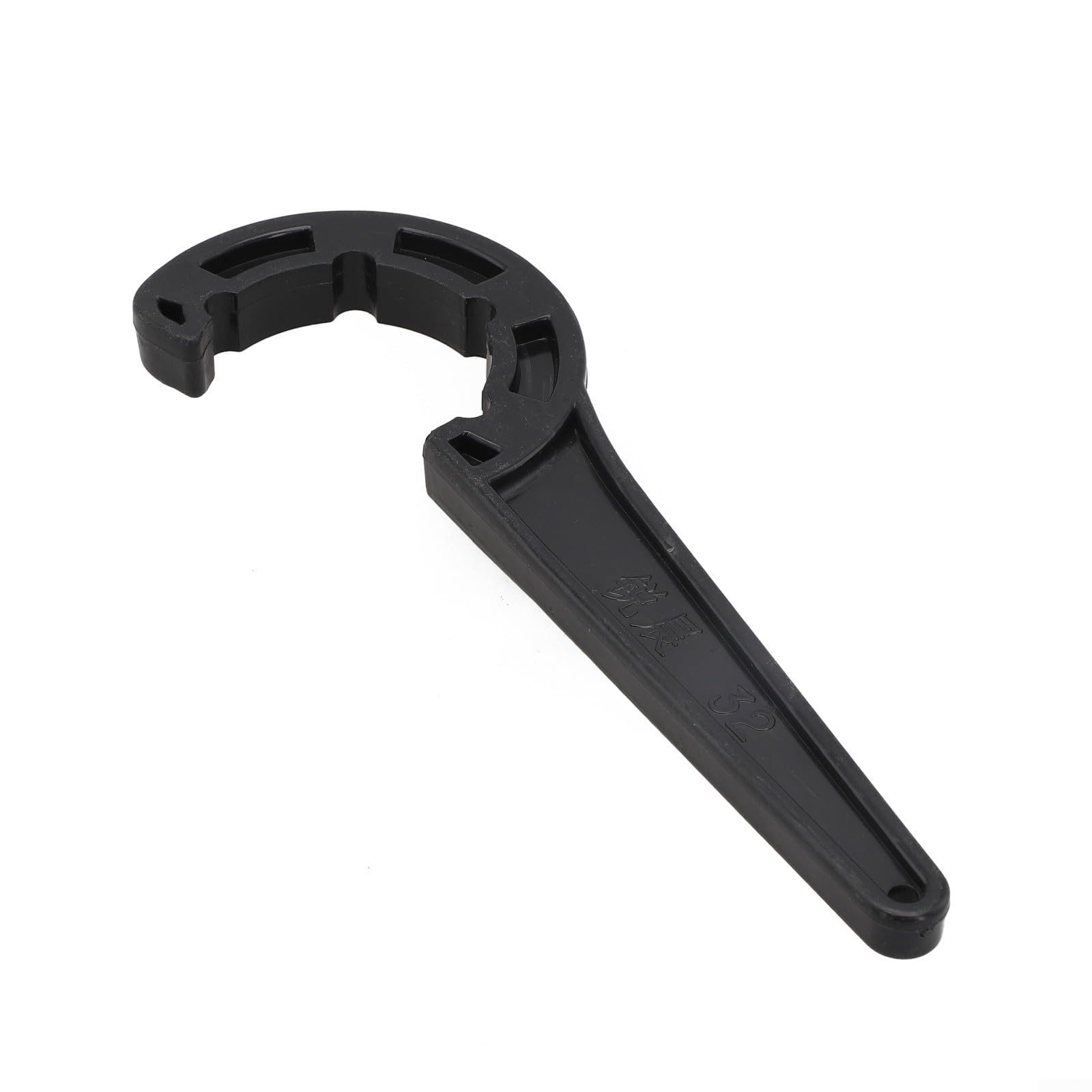 Floweringbeter PE Pipe Wrench Tool 20/25/32/40/50/63mm Plastic Quick Connect Fittings Valve Lock Nut Spanner for PVC PE Pipe Installation Black(32mm)