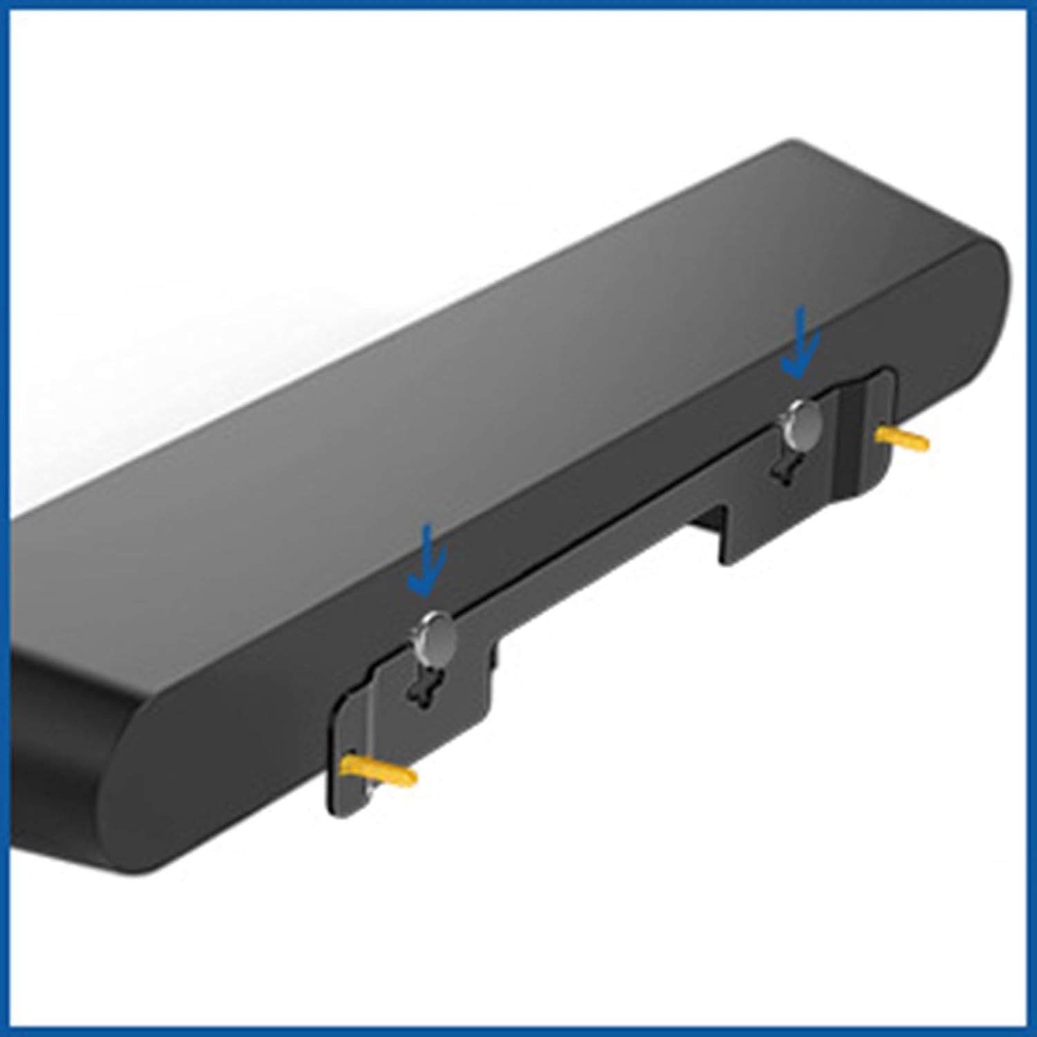 Echo Sound Bar Wall Mounted Bracket Set Compatible for Sonos Ray Speaker Carbon Steel Metal Bracket Holder for Sonos Ray Wall Hanger Stand Speaker Accessories (Black)