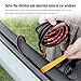 clinmday Car Window Seal Strip or Windshield Weather Strip,Universal V-Shaped Window Sealing Strip with Installation Tool for Cars, Boats, RVs, Trucks, and Home Applications 2pcs