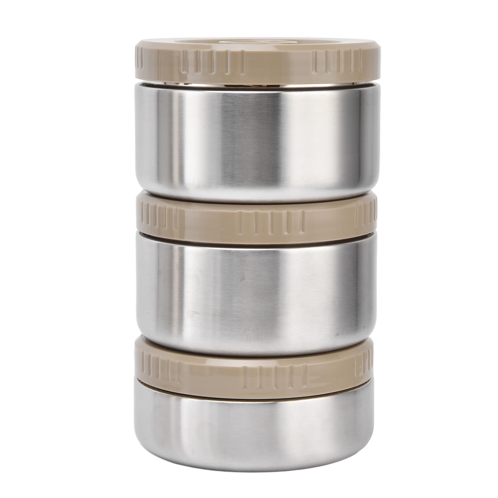 Yosoo Health Gear Vakuumisolierte -Box, Lunchbox aus Edelstahl 304, 2,3 L, 3-lagiger Lebensmittelbehälter mit Auslaufsicherem Doppelwand-Design für Arbeitsreisen, Picknick, Erwachsene