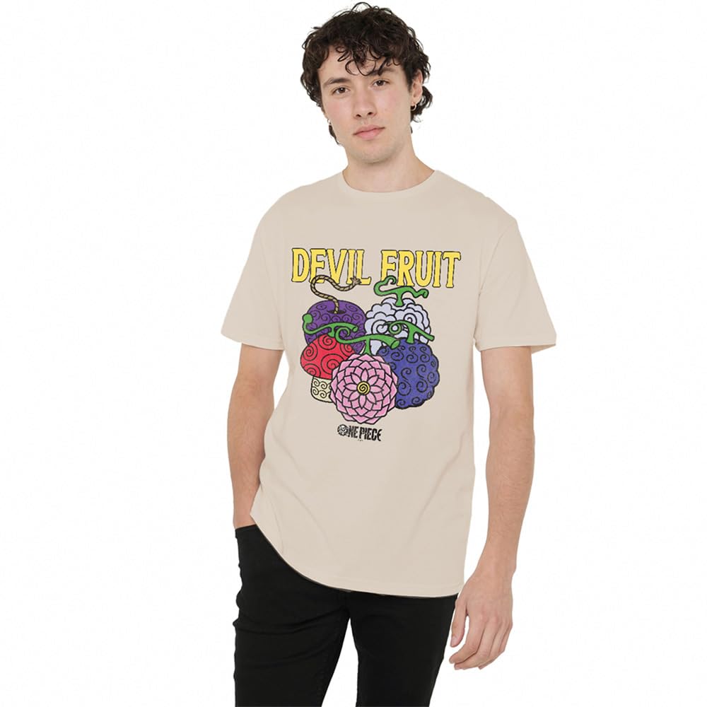 One Piece Devil Fruit Market Unisex T-Shirt, Sand, XXXX-Large