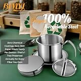 8oz Stainless Steel Vietnamese Coffee Dripper, Gravity Insert‌ | Perfect for Iced Coffee (Cà Phê Sữa Đá), Office Morning Rituals & Travel – Brew Anywhere‌