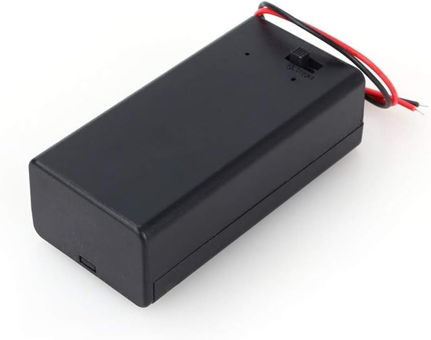 Besomi Electronics9V Battery Holder, Wire Lead Battery Storage Box ON/OFF Switch Cover 9 Volt Battery Case Connector with Spring Clip