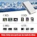 Memory Stick Pro Duo Adapter - 4 in 1 SD/TF/MS/XD Card Reader Digital Camera Adapter for Sony Cybershot SD Card, Lightning/USB-C/USB-A XD-Picture-Card Reader for iPhone 16/15/14/iPad/PC/Android/MAC