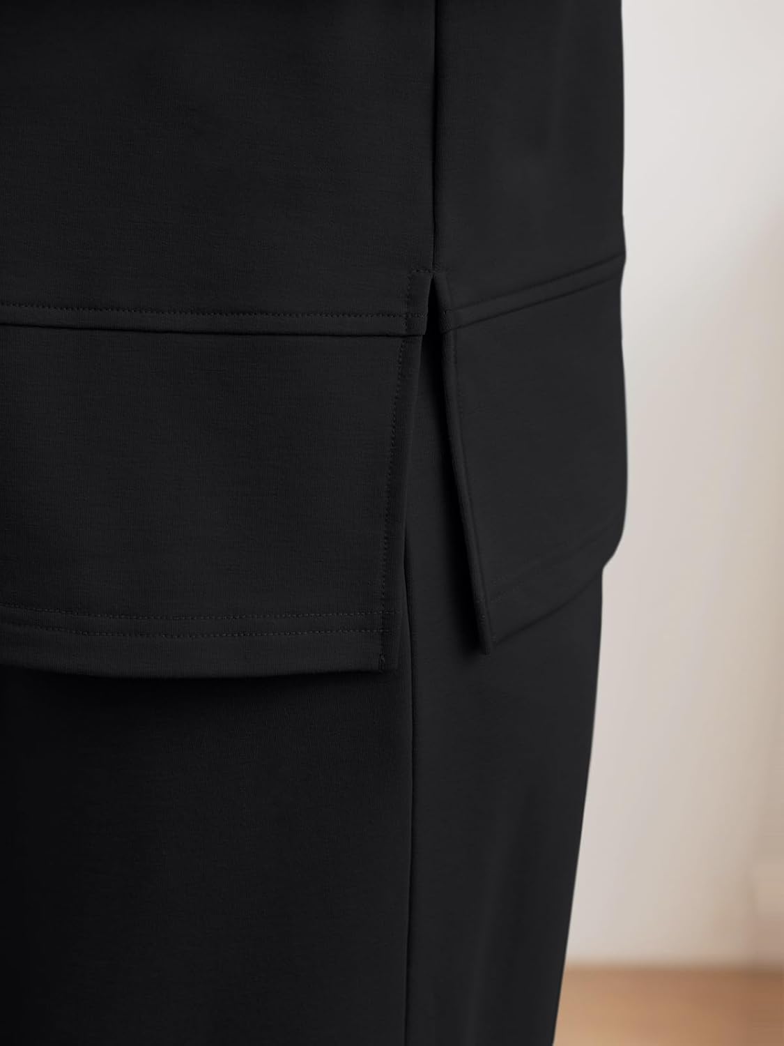 AUTOMET Womens 2 Piece Sweatsuits Outfit Lounge Sets Side Slit Sweatshirt Wide Leg Tracksuit Travel Loungewear with Pockets - Image 5