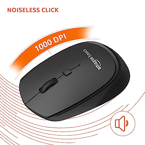 Amazon Basics USB Wireless Keyboard and Mouse Set with Nano Receiver - Image 5