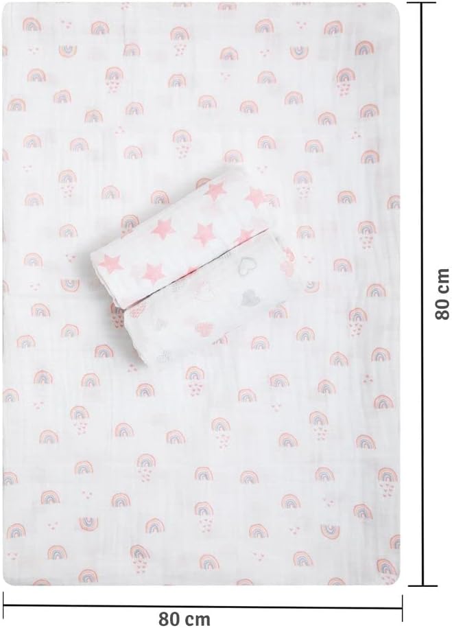 Papi Textil Cueiro Swaddle Papi Soft Estampado 80Cm X 80Cm Contem 03 Un