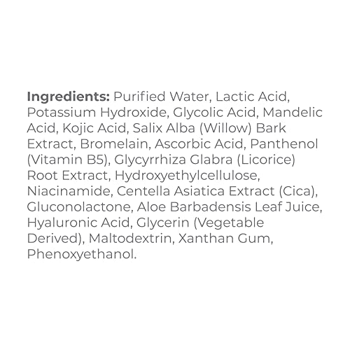 Derma E Vitamin C 10% Multi-Acid Radiance Liquid Peel – Exfoliating And Brightening Skin Care Treatment With Niacinamide, Lactic Acid And Bromelain – For Uneven Tone And Discoloration, 1 Fl Oz #TOP2