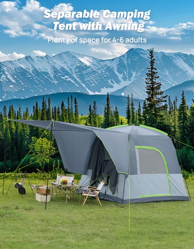 image for JOYTUTUS Dual-Use SUV Tent, SUV Camping Tent with Rainfly, Movie Scree