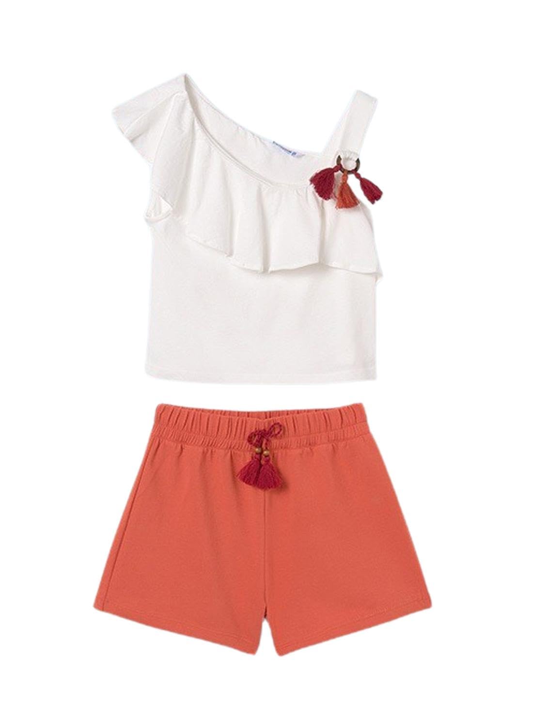 Mayoral Conj. Short Pompones para niña