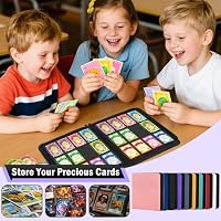WITHYU 12 Taschen Sammelalbum für Karten, 720 Karten Kapazität - Wasserdichter Karten Ordner Side Loading mit Reißverschluss für TCG, Fußball & Sammelkarten, Tragbar (Violett) – Ansicht 7
