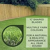 40mm Artificial Grass Realistic and Natural Looking Fake Lawn Astro Turf 1m, 1.5m, 2m, 3m, 4m & 5m Widths | 1m x 1m - Image 5
