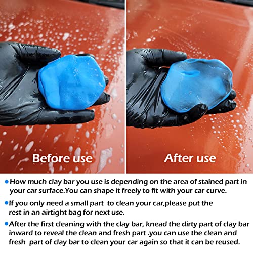 Awave Bloom CBK-002 Car Clay Bars Auto Detailing 400G And Clay Bar Lubricant Tablets 8 Pack(1Pcs=16 Oz) Clay Bar Kit,Include Portable Spray Bottle And Micro Fiber Towel,For Car Detailing Damage Free Cleaning thumb #2
